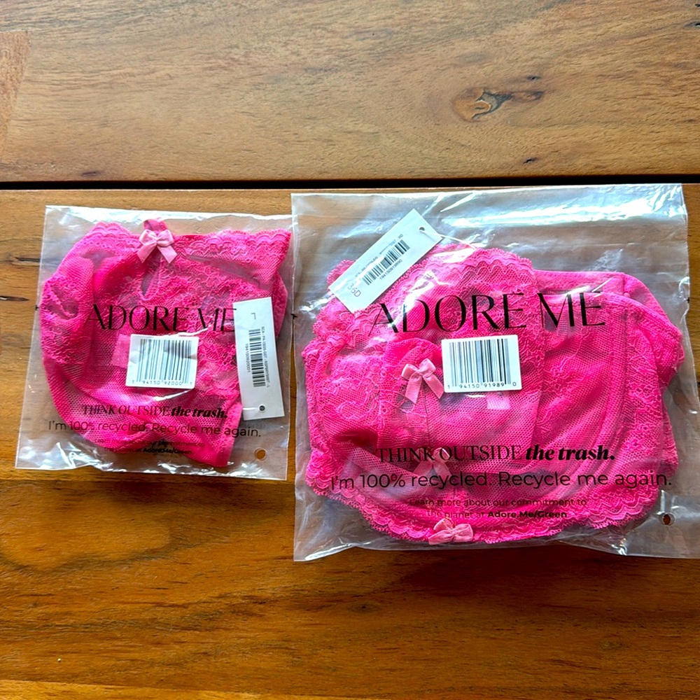 Adore me margeaux unlined bra and thong set